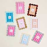 Silver Glitter Mini Magnet Picture Frame