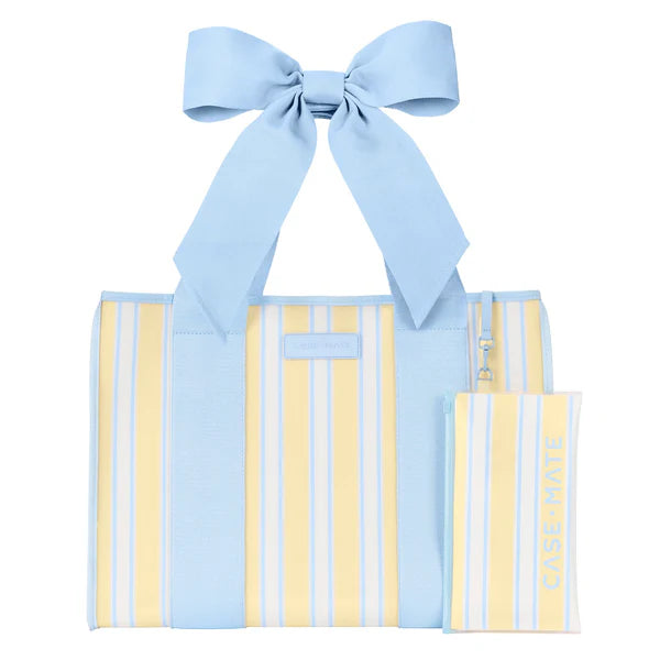 Cabana Striped Bow Jelly Tote