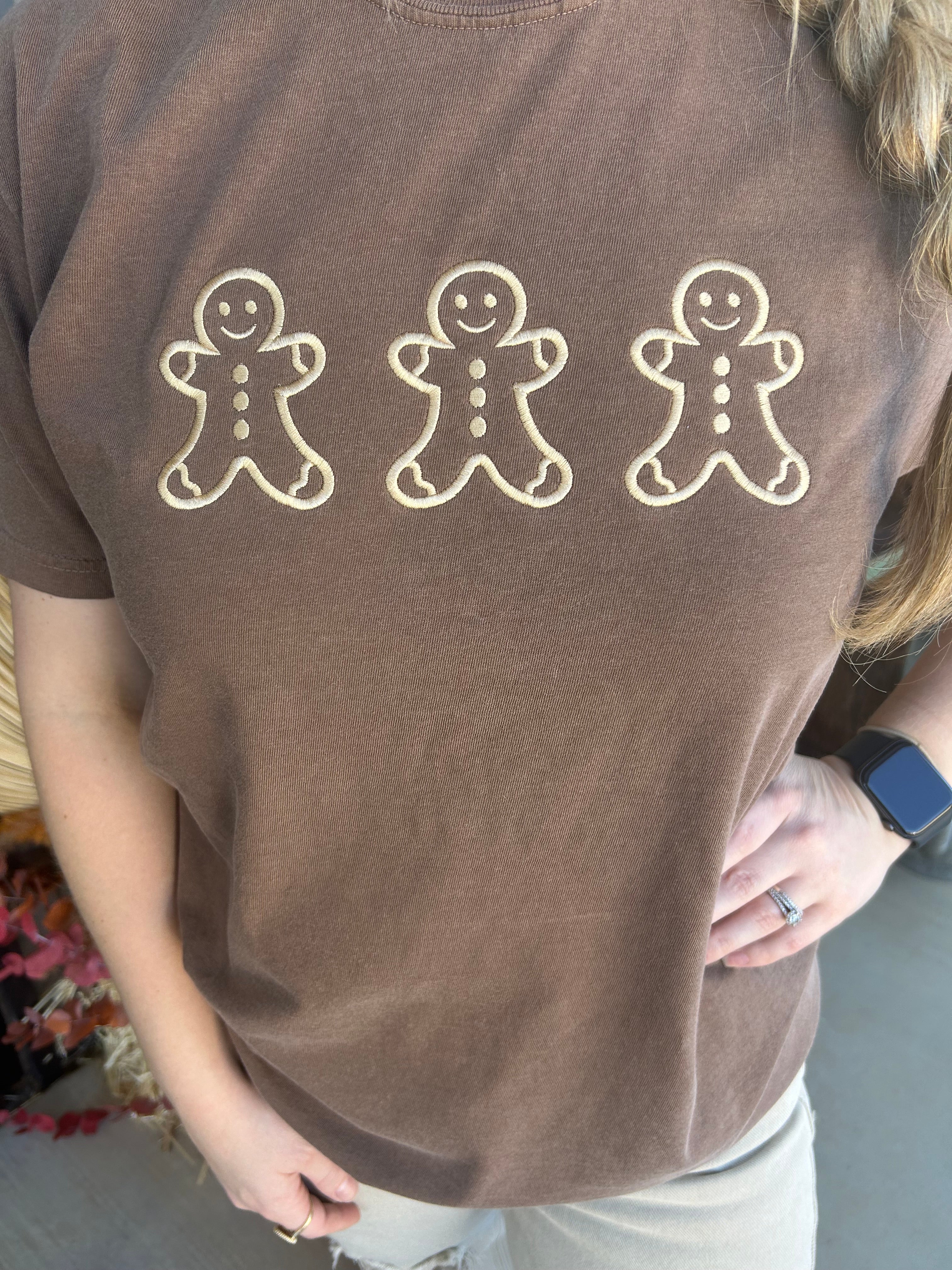 Gingerbread Man Comfort Colors Tee