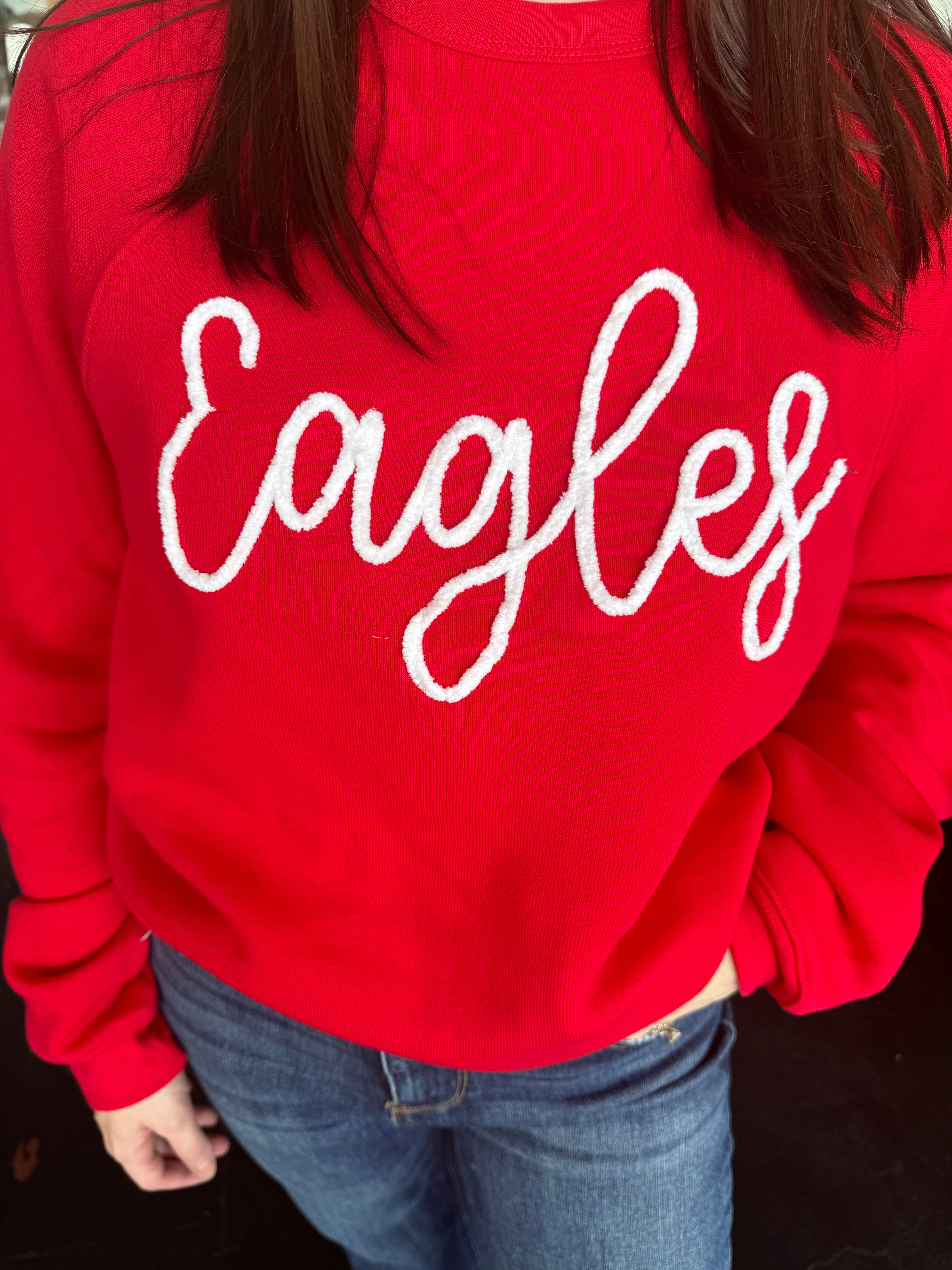 Wholesale Red Eagles Crewneck Sweatshirt