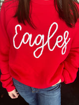 Wholesale Red Eagles Crewneck Sweatshirt