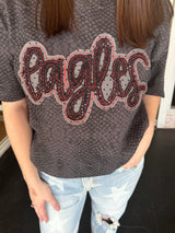 Wholesale Black Boa Eagles Tee