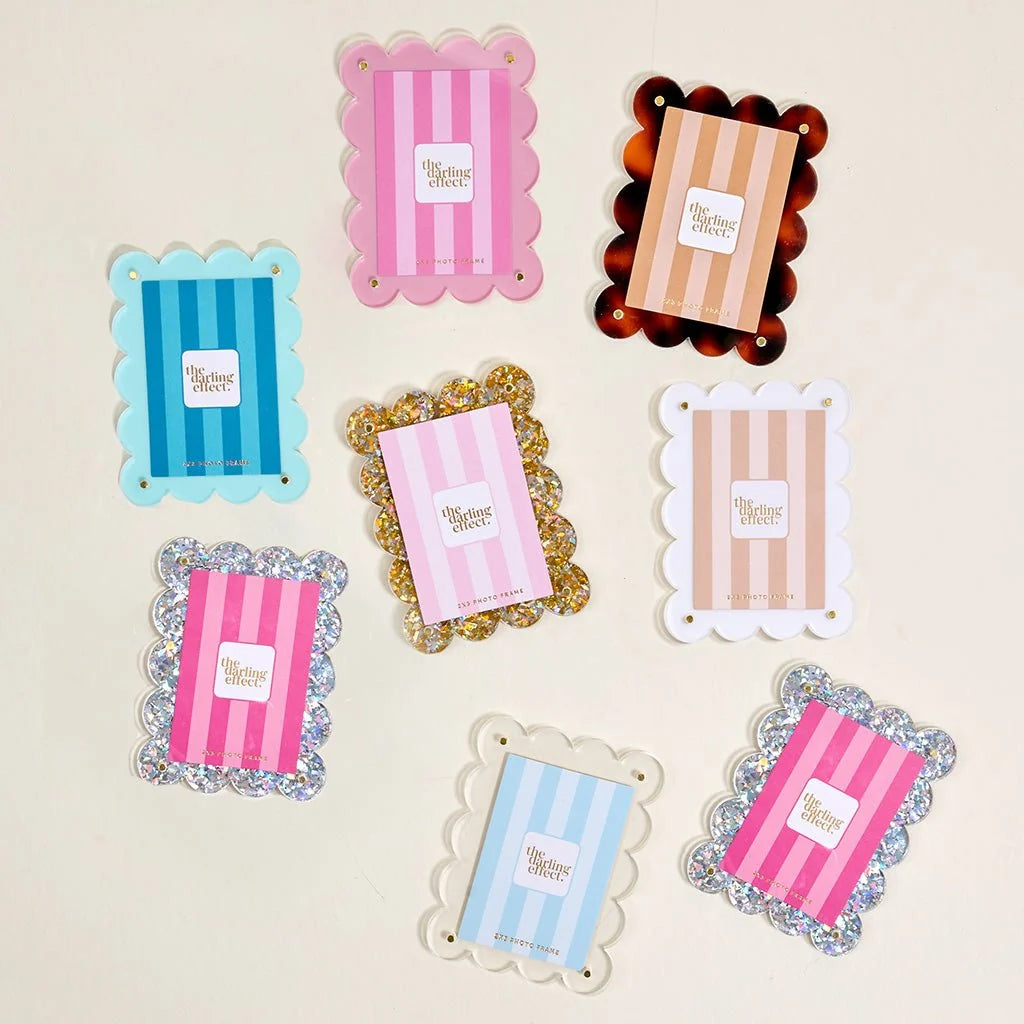 Gold Glitter Mini Magnet Picture Frame