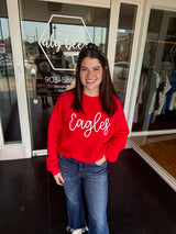 Wholesale Red Eagles Crewneck Sweatshirt