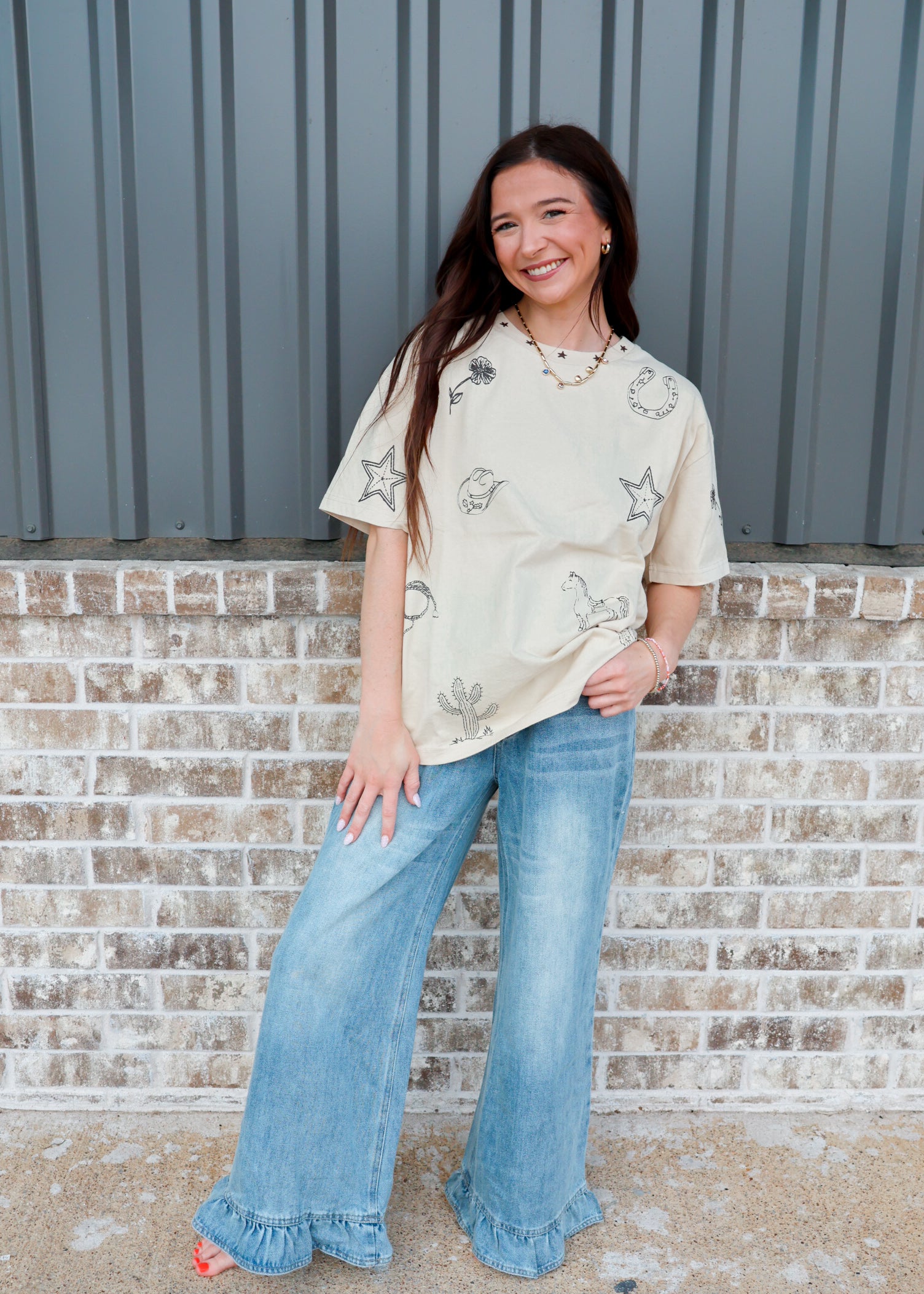 Lainey Western Tee