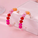 Rainbow Beaded Earrings