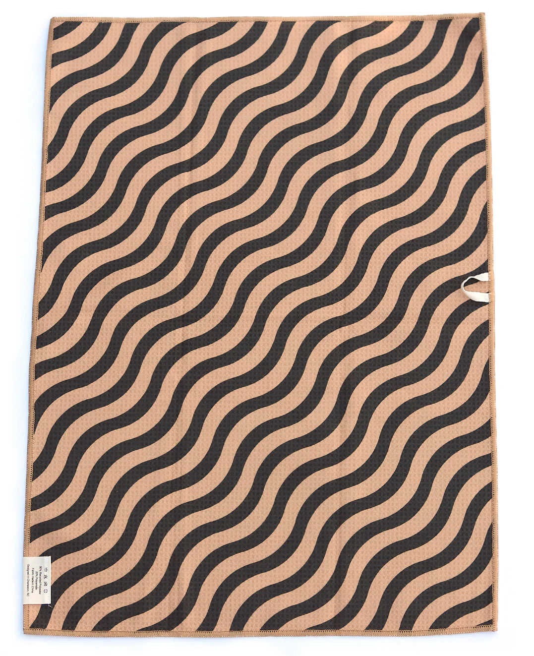 Brown Blossom Microfiber Hand Towel