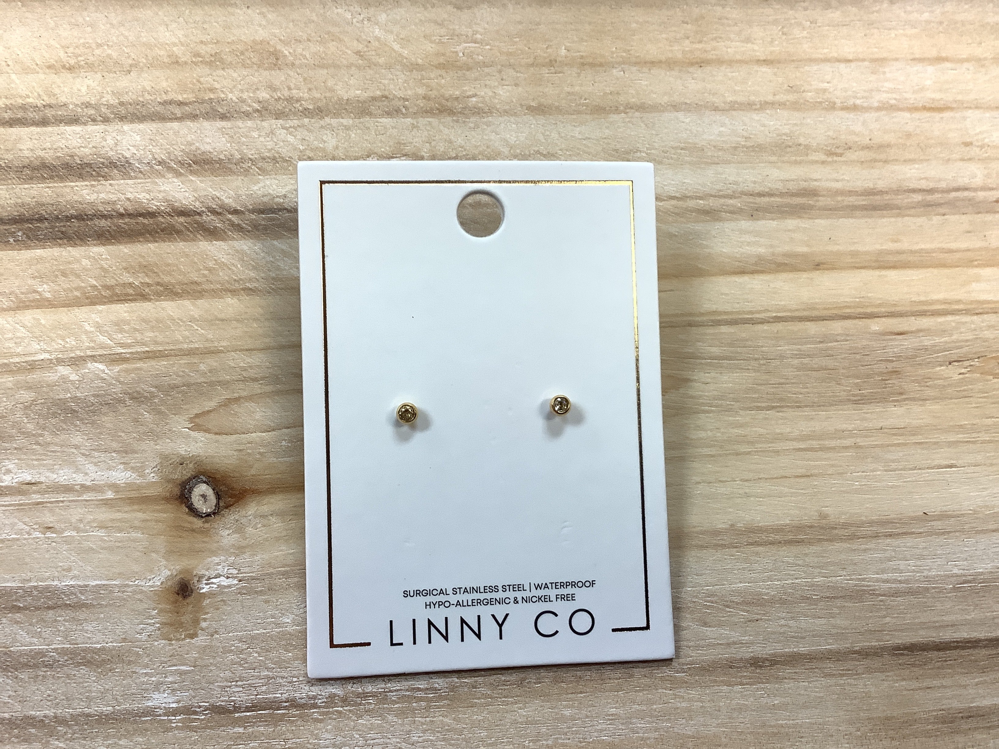 Linny Co Copper Clear Earrings