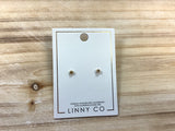 Linny Co Copper Clear Earrings
