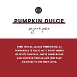 Pumpkin Dulce Glimmer Inverted Candle