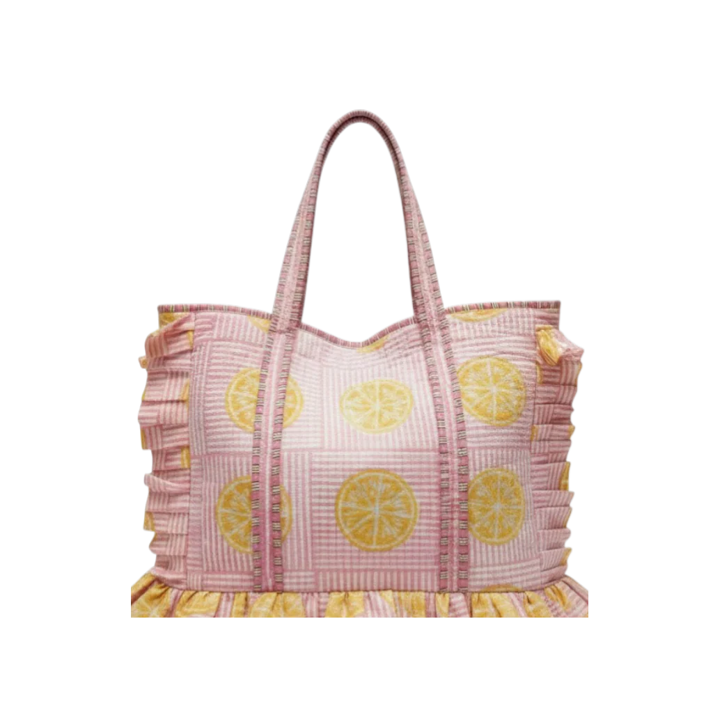 Lemon Ruffle Tote
