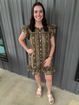 Jane Mocha Bloom Dress