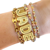 Savvy Bling - Watch Band ONLY not Initials GOLD