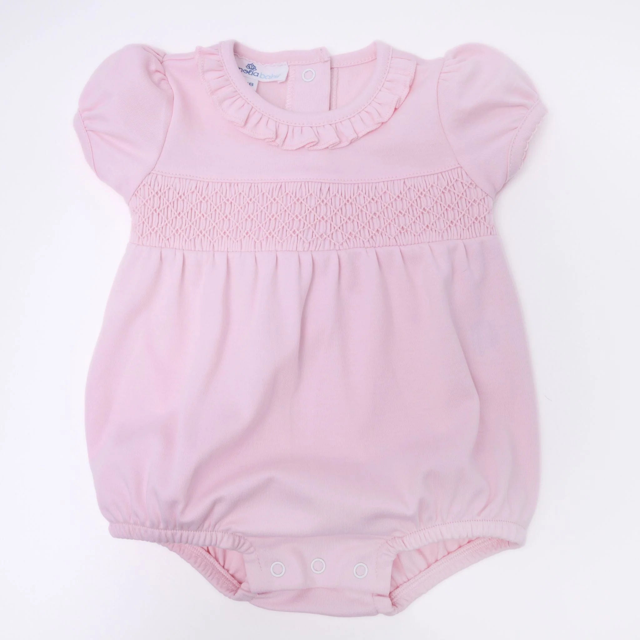 Pink Smocked Bubble
