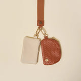 Brown Duo Wristlet