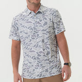 Men’s White Camo Performance Polo
