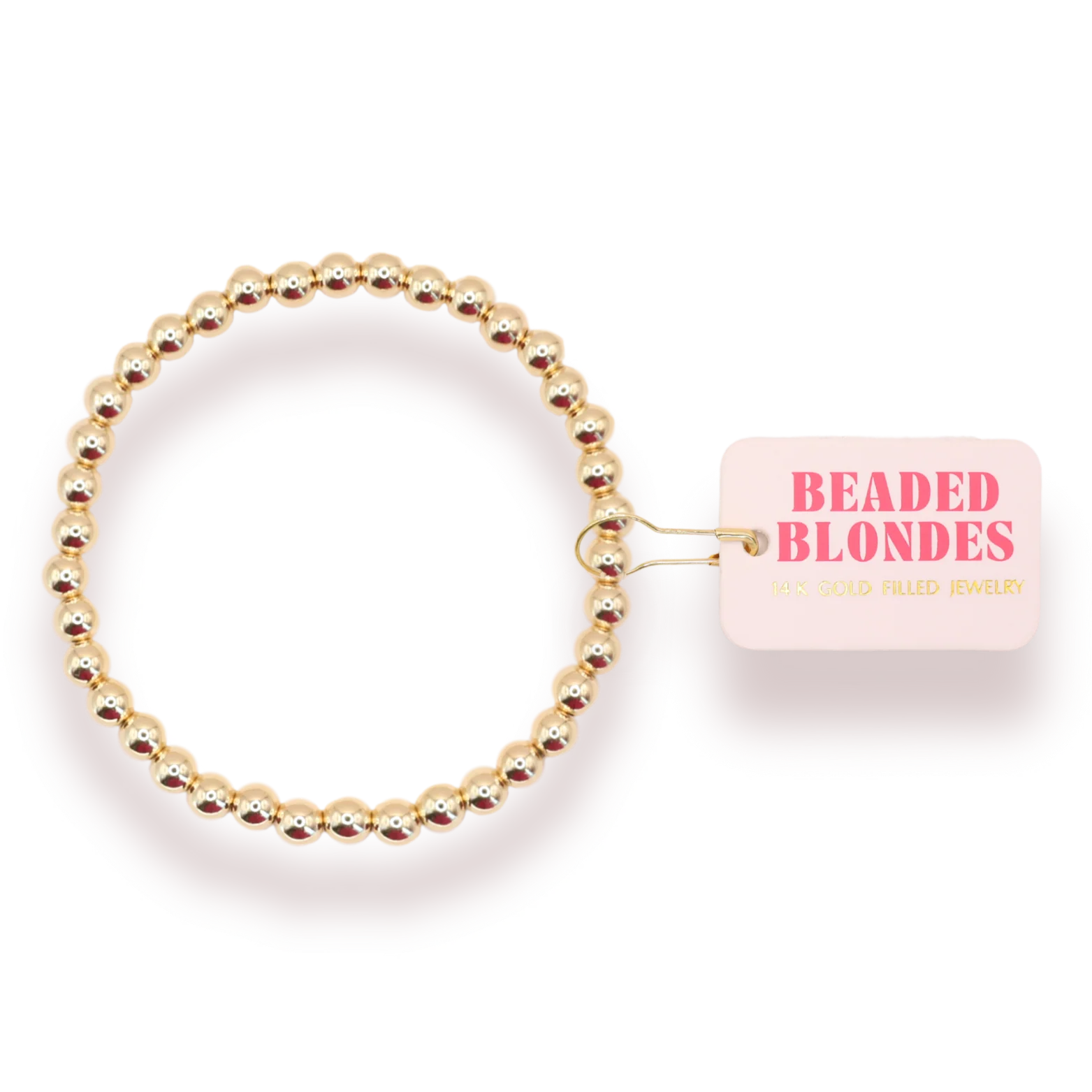 BB 5MM Gold Beaded Bracelet