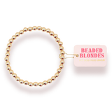BB 5MM Gold Beaded Bracelet