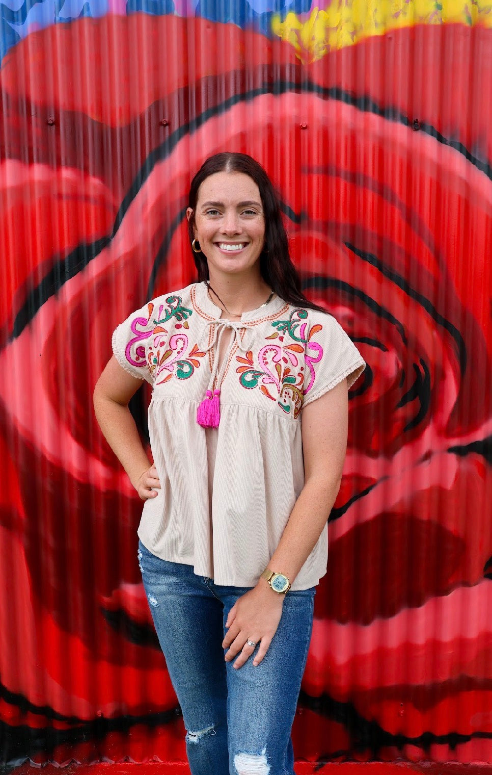Rosanne Tassel Top