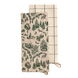 Toile Towel Set