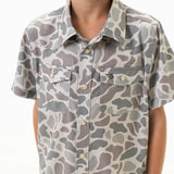 Youth Performance Western Shirt Classic Deer Camo