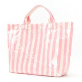 Striped Vinyl Tote Bags