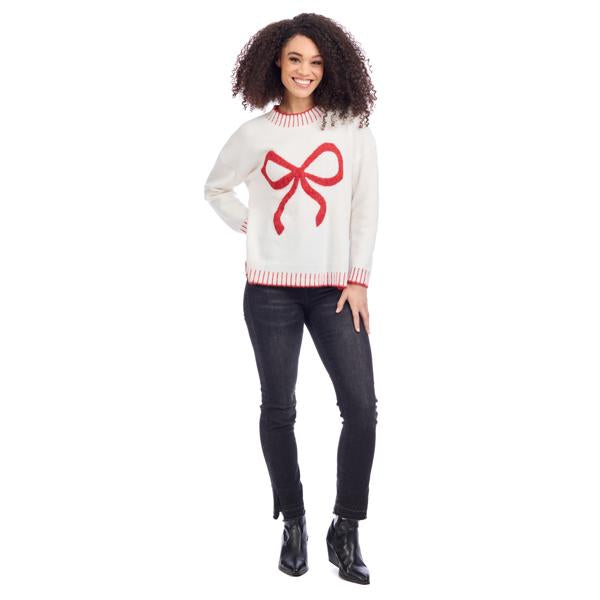 Wilder Bow Sweater White