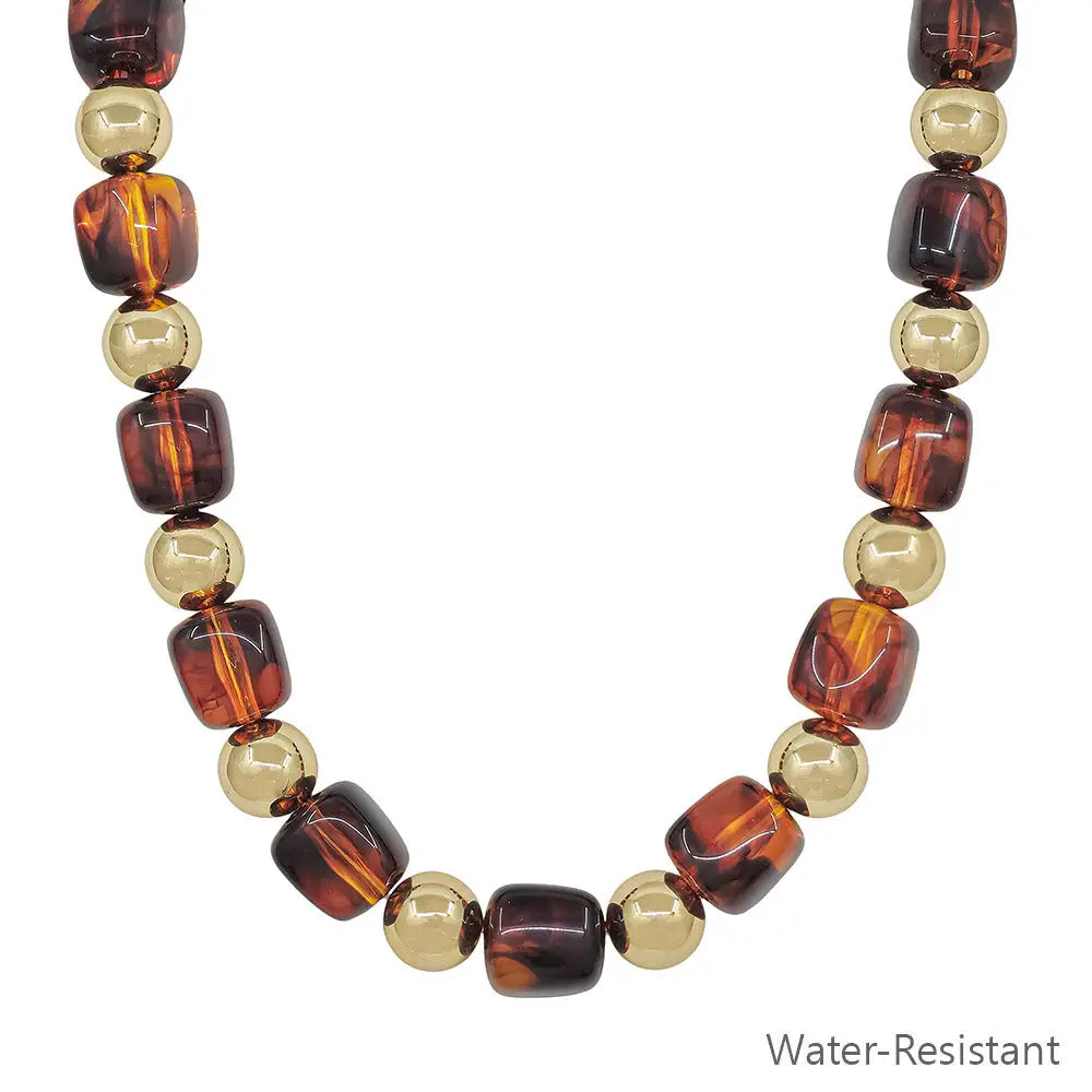 Resin Beaded Necklace