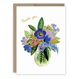 Thank You Vase Of Flowers Card