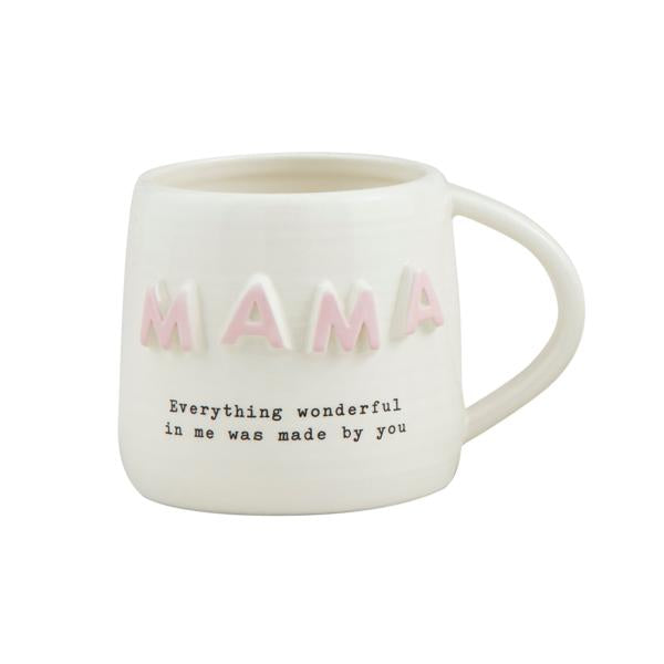 Chunky Mom Letter Mug