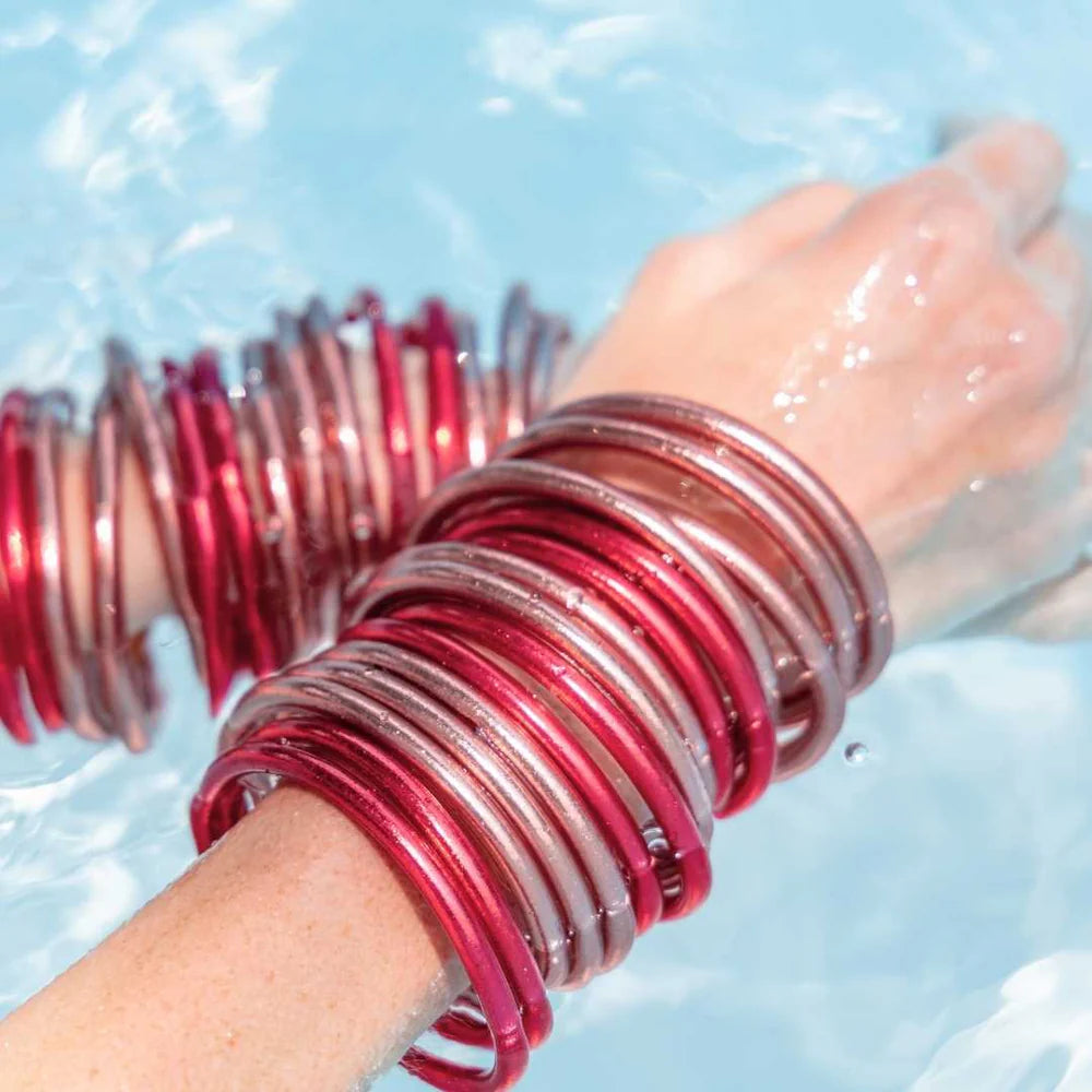 Pink Serenity Prayer Bangles