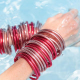 Pink Serenity Prayer Bangles