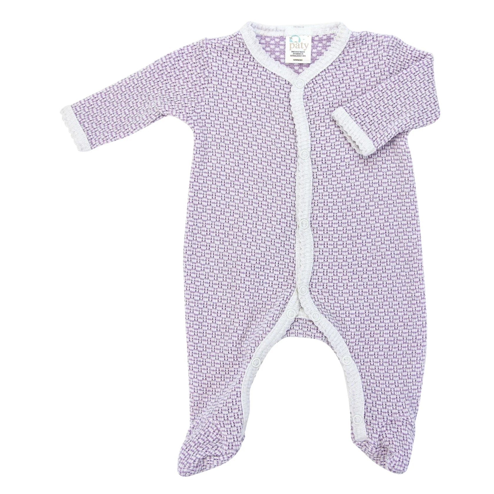 Paty Lavender Footie Onesie