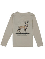 Boys Whitetail LS Linen Tee