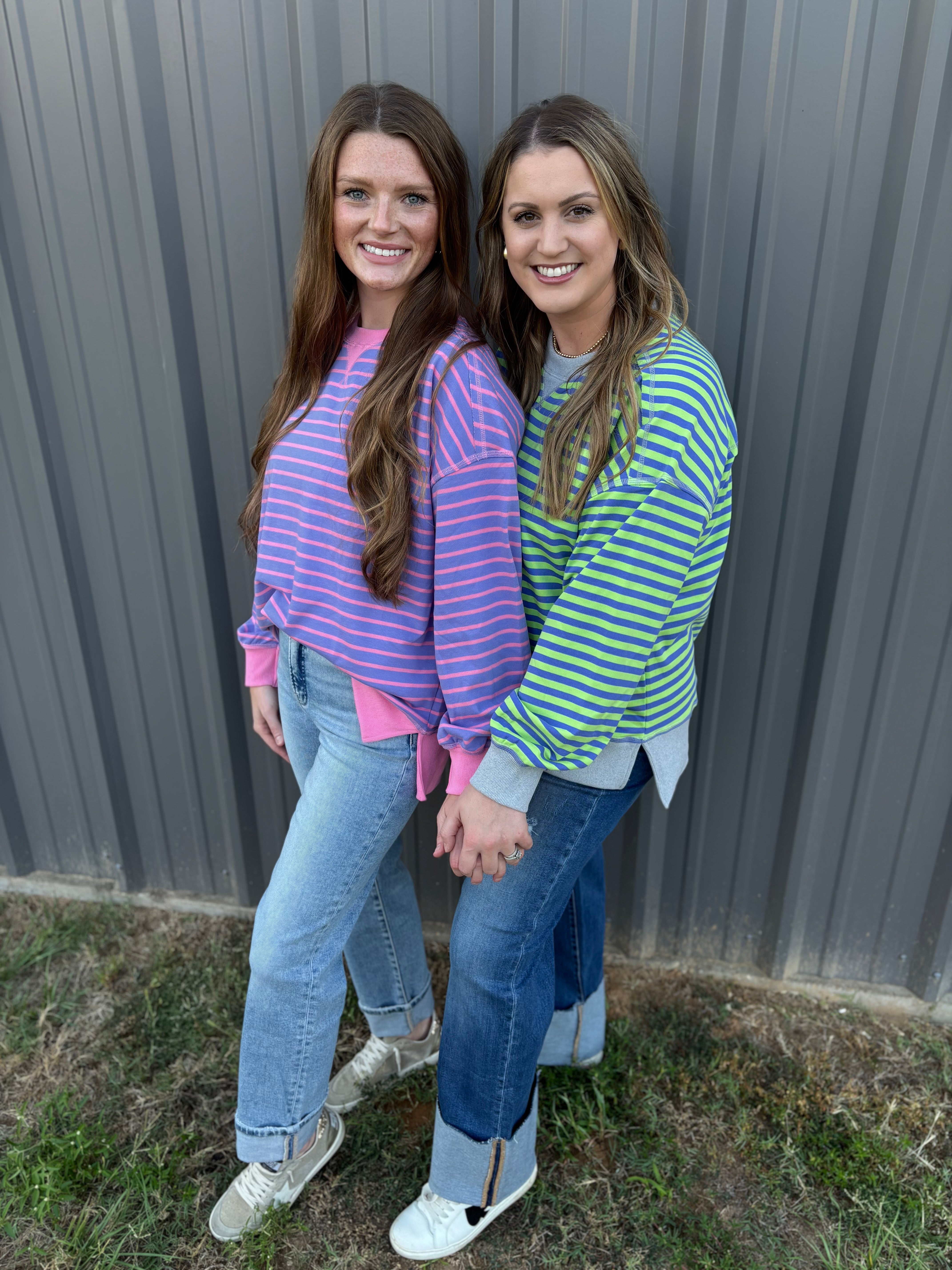 Purple & Pink Crewneck