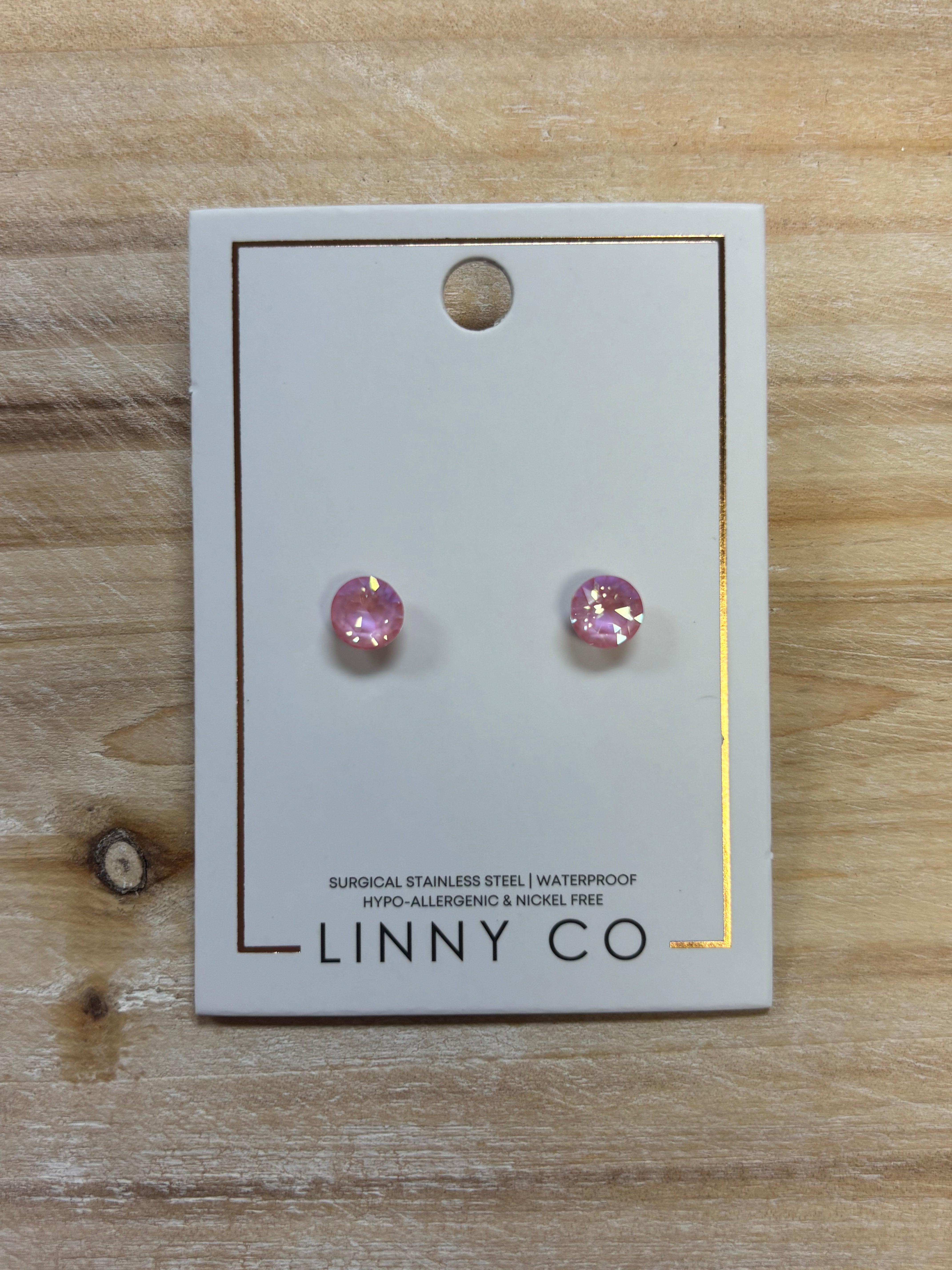 Linny Co Zuri Pastel Pink Earrings