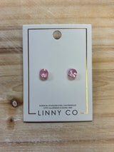 Linny Co Zuri Pastel Pink Earrings