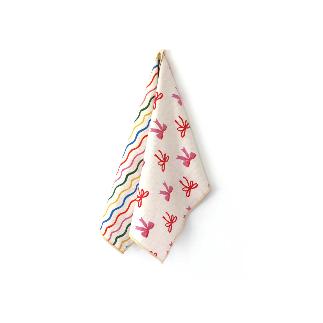 Ribbon Bloom Microfiber Hand Towel