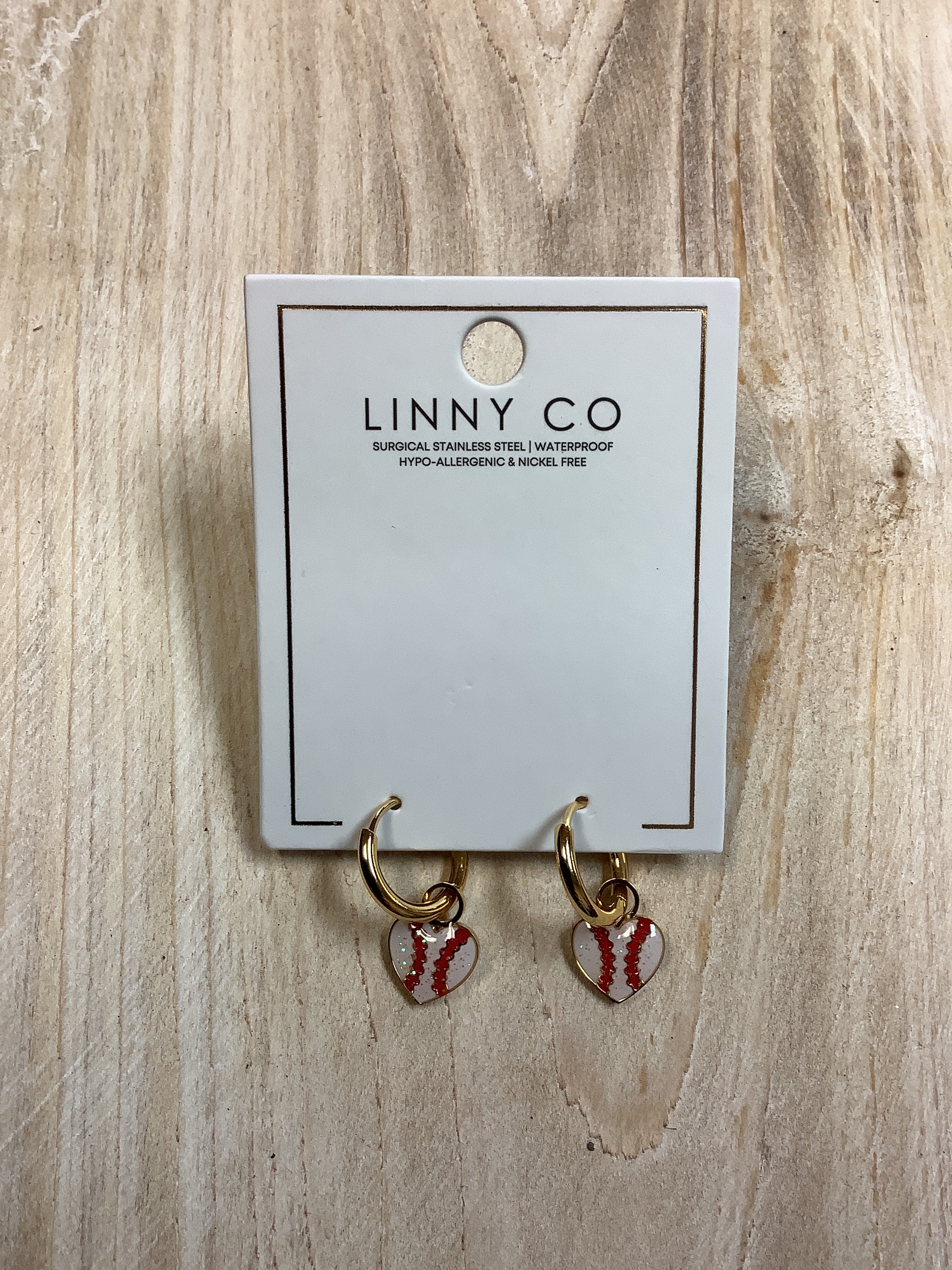 Linny Co Baseball Earrings