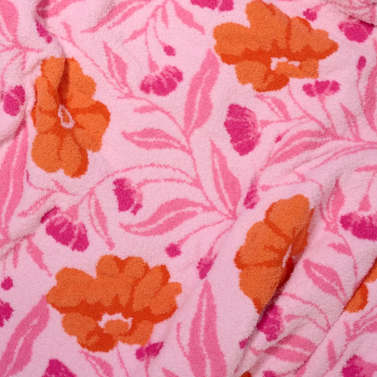 Poppin’ Petals Hot Pink Blanket