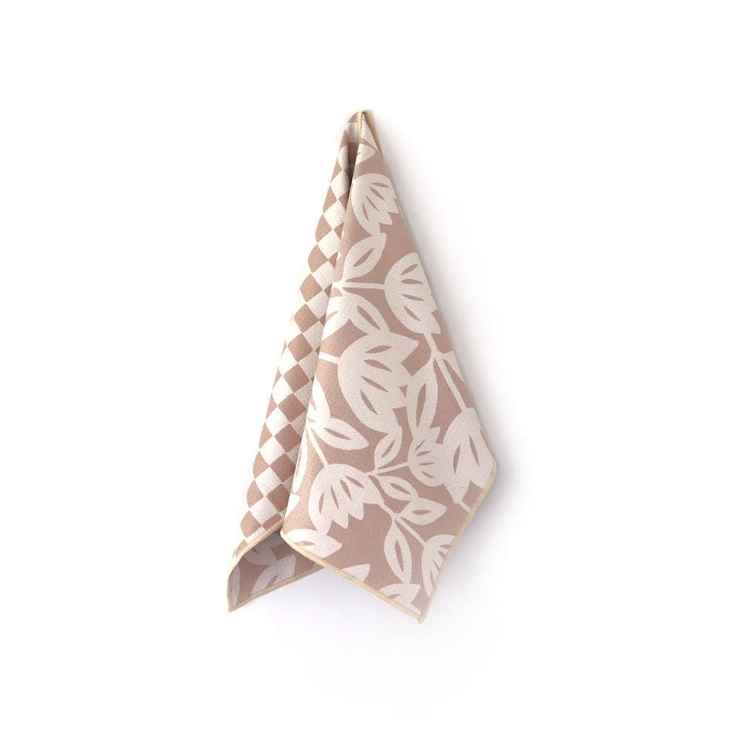 Checkmate Tan Microfiber Hand Towel