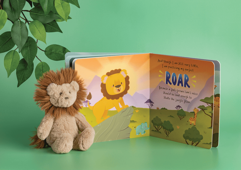 Lion Book With Plush