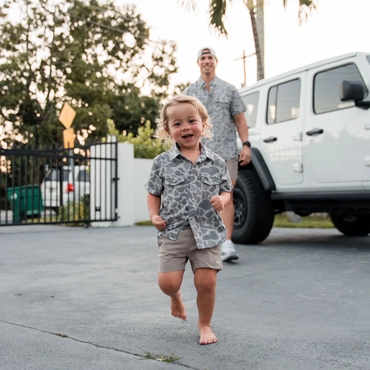 Youth Performance Western Shirt Classic Deer Camo