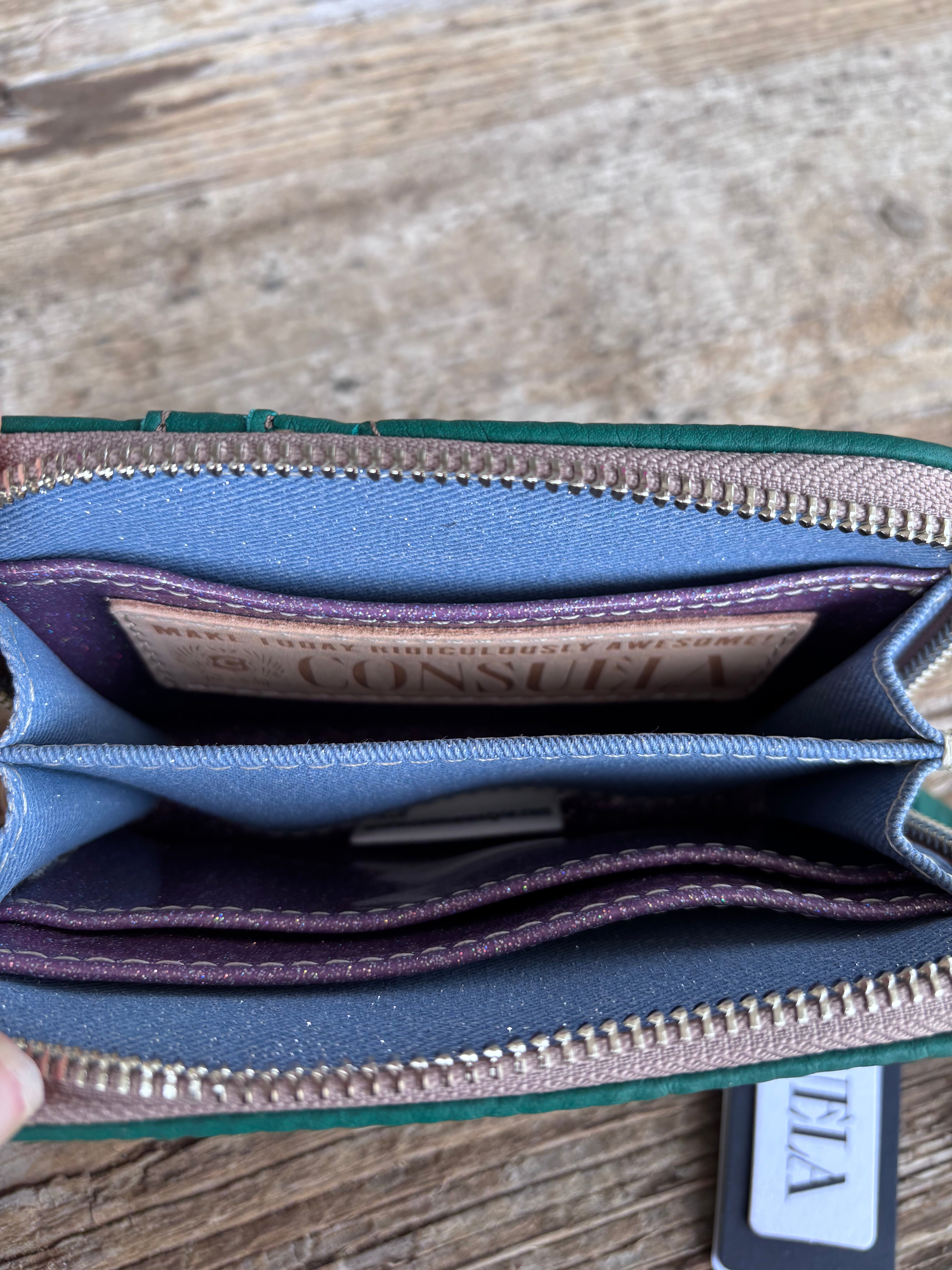 Zippy Wallet, Teal