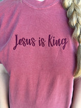 Jesus Is King Brick Comfort Colors Tee