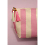 Striped Tassel Makeup Pouch