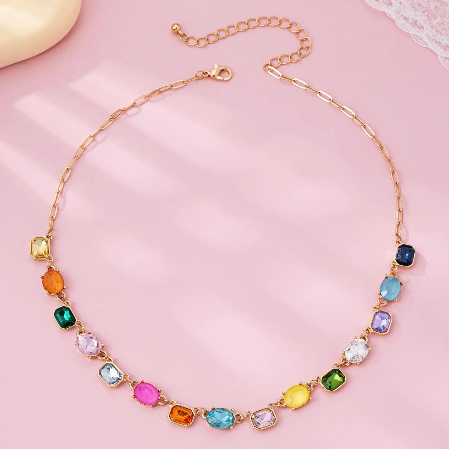 Multicolor Gemstone Necklace