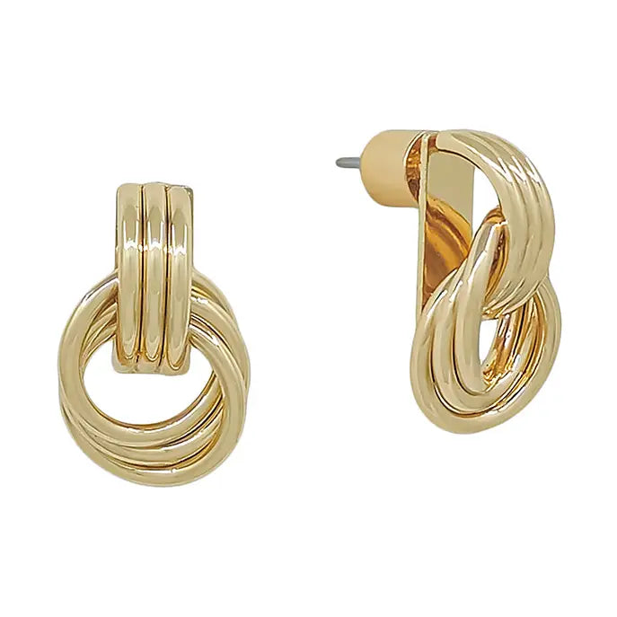 Golden Knot Earrings