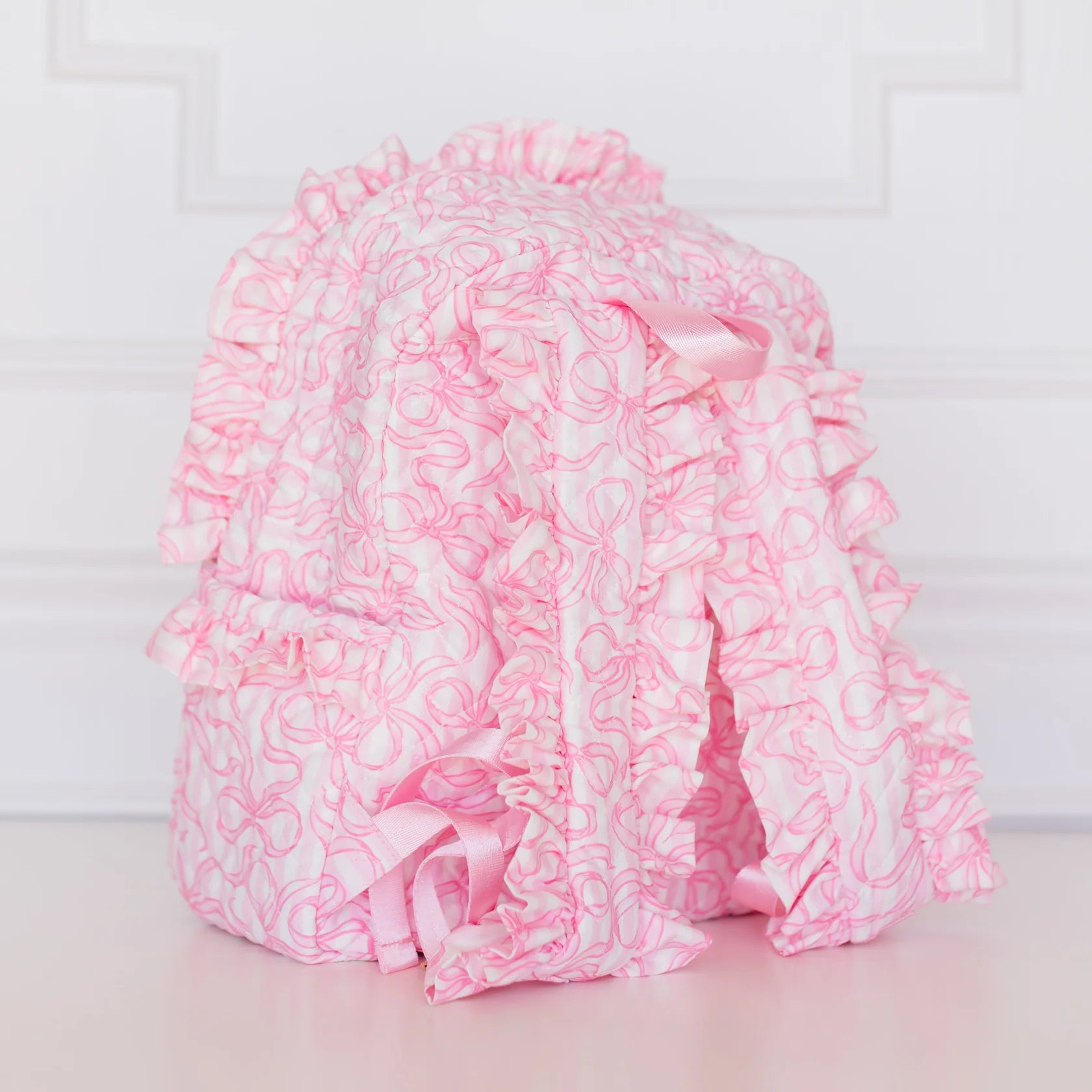 Quilted Bow Backpack