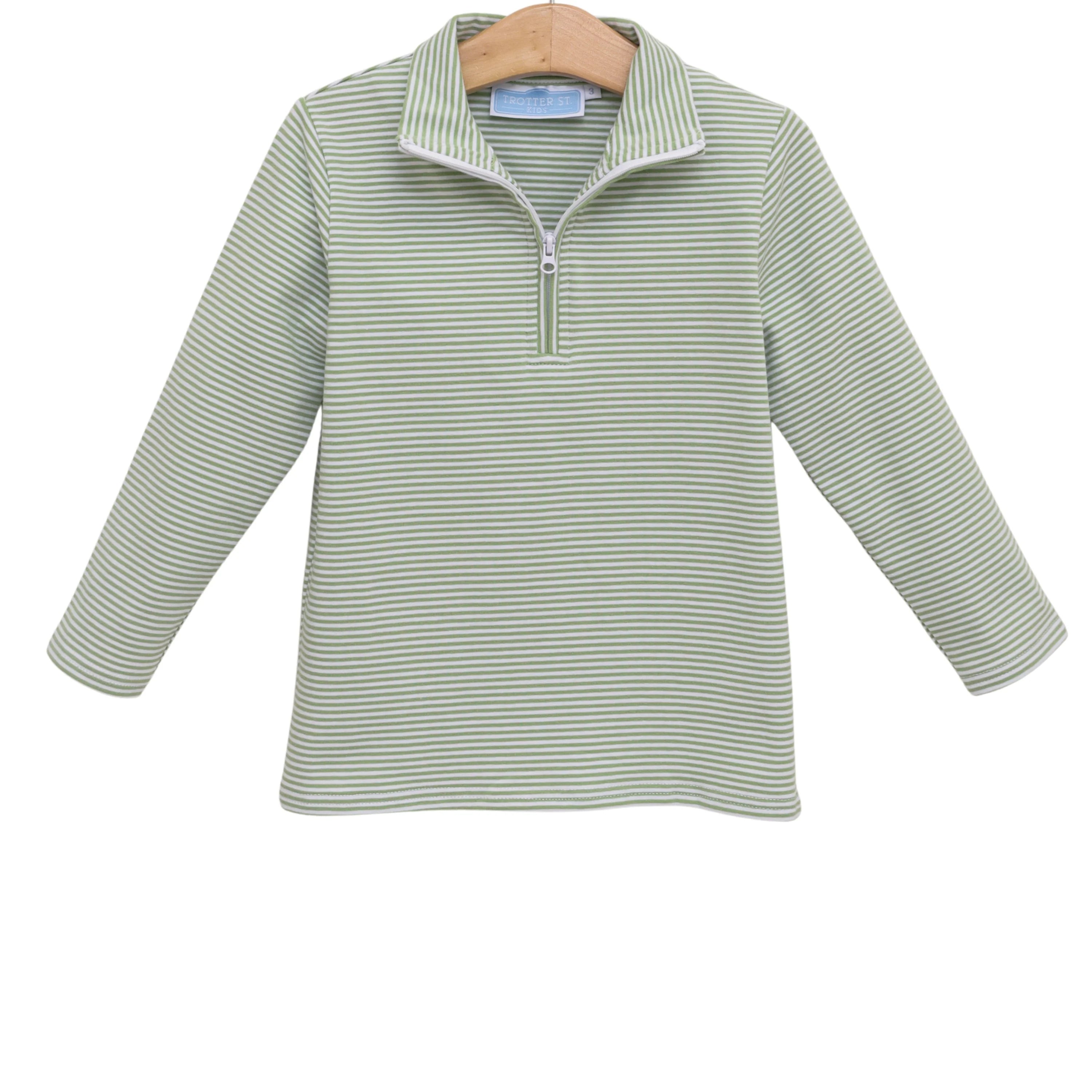Tucker Pullover Green Stripe